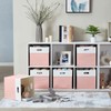 SOCOHOME Fabirc Cube Storage Boxes, 28x28x28cm Foldable Storage Baskets for