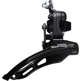 Shimano Tourney/TY FD-TZ510 6-speed MTB front derailleur, down swing, down pull, 28.6mm, 66-69, 48T black/silv