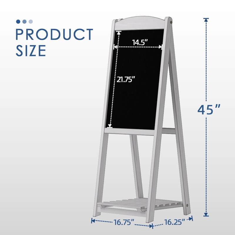 INNOVART Magnetic A-Frame Chalkboard Sign, Sidewalk Sign 45" x 17"
