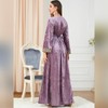 Abaya Dress for Women Velvet Dress Long Sleeve Embroidery Moroccan
