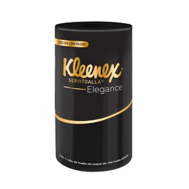 Kleenex Elegance Servitoalla Negra – 1 Rollo con 160 Hojas Dobles | Toalla de Papel Color Black para Cocina y Eventos con Estilo