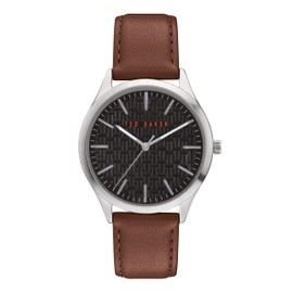 Ted Baker | Men's | Manhatt | Brown Leather Strap | Black Dial | BKPMHF902