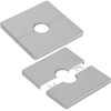 ABS Plastics Pipe Wall Covers, Split Flange & Escutcheon Plate,