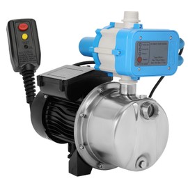 Auto Water Pressure Booster Pump for Home, 110V/60Hz, 2/3HP, 26GPM, Self-priming Stainless Steel Automatic Booster System, With Leakage Protection Plug, for Whole House, Residential Underground