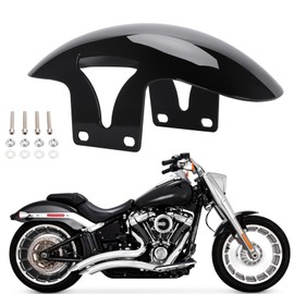 Bravema Motorcycle Short Mudguard Front Fender ABS Plastic Wheels Wrap Fit for Harley Softail M8 Fatboy FLFBS FLFB 2018-2024