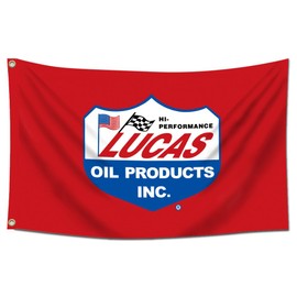 ENMOON Oil Flag Banner (3x5Ft,150D Poly, HD Printing) Racing Motor Banner For Garage Man Cave Decor