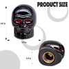 MEAJOO 4PCS Skull Style Tire Valve Stem Caps, with O