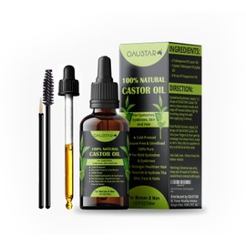 Castor Oil-Cold Pressed, For Hair Growth, Bold Eyelashes & Eyebrows, Moisturizes Skin, Nails & Cuticles. Anti-Aging (30ml)