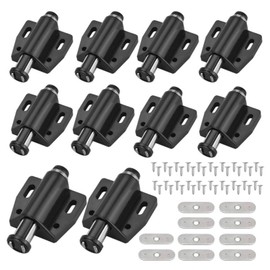 JALEVID Magnetic Push Door Opener, Pack of 10, Magnetic Catch Cupboard Push to Open, Magnetic Door Catch, Double Magnetic Push Catch for Cabinet Doors, Bookcases, Drawers