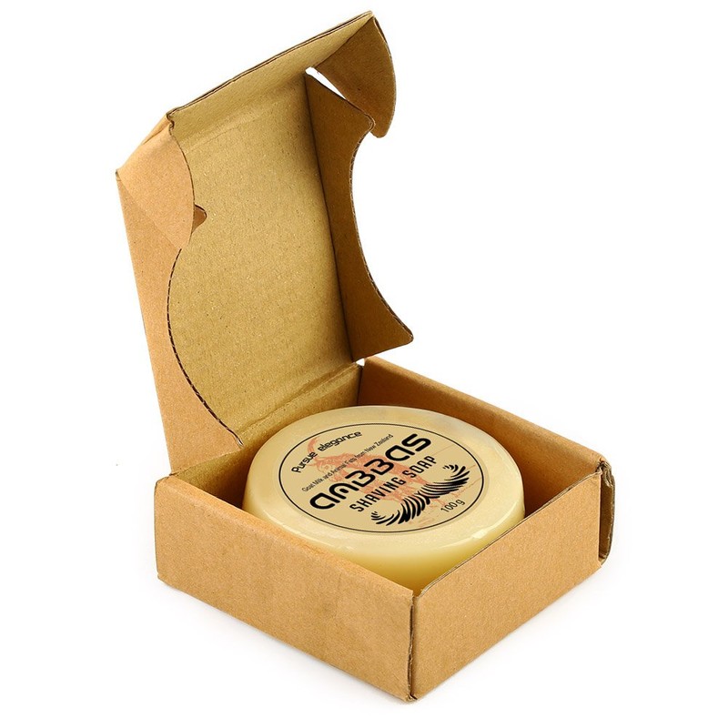 Anbbas Shave Soap Goat Milk 100g for Beard Barber Traditional