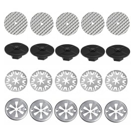 20 Pieces Heat Shield Repair Kit, Manganese Steel Car Exhaust Shield Repair Kit, Clamping Discs Heat Protection Plate, Compatible with Most Cars