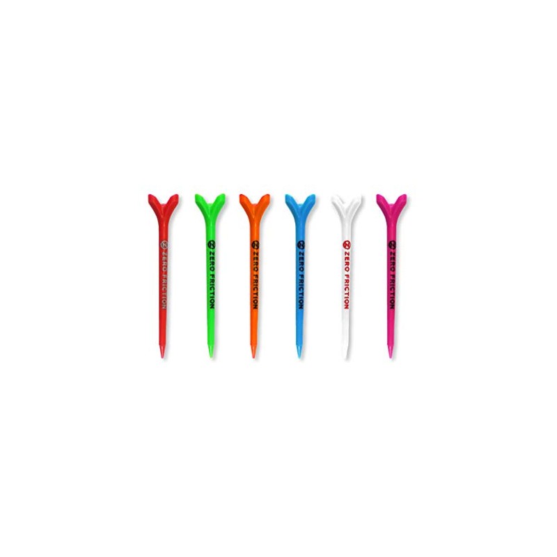 Zero Friction Power 3 Prong Golf Tees, Pack of 20,