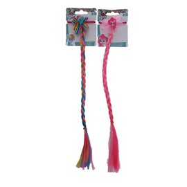 2 x My Little Pony Rainbow Dash & Pinkie Pie Bobble Ponio With Long Braid