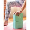 Yoga Works Mini Mint Yoga Block (Set of 2)