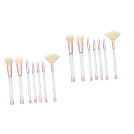 Baluue 14 Pcs Cosmetics Brush Face Powder Blush Makeup Foundation Makeup Brush Makeup with Concealer Brush Fan Makeup Blending Brush for Makeup Eyeshadow Brush Blush Brush Matte Blush