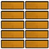 Waziaqoc 10-Pack Orange Reflectors, Self-Adhesive Rectangle Reflectors