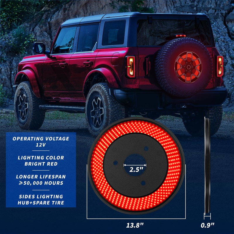 KARSAM Spare Tire Brake Light for Ford Bronco 2021 2022