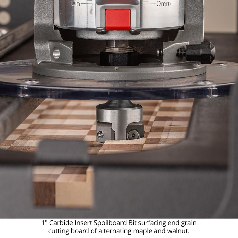 Ultra-Shear Spoilboard Surfacing Router Bit, 1" CD, 1/2" SH, 3