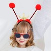 TVSVKWE 1 Headband, 1 Glasses And 1 Face Patch, Ladybug