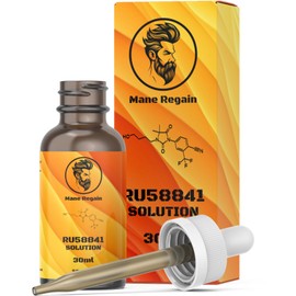 Mane Regain - RU58841 5% Solution (50mg/ml) - DHT Blocker - Advanced Hair Loss Treatment - Anti-Androgen Hair Tonic - Promotes Hair Regrowth and Prevents Male Pattern Baldness - 30ml