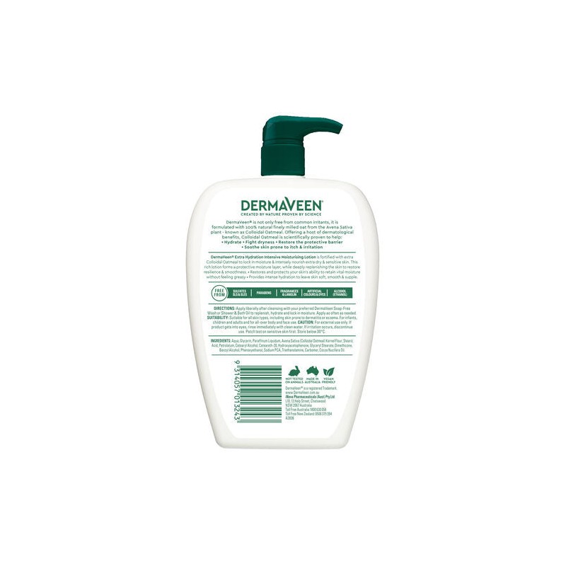DermaVeen Extra Hydration Intensive Moisturising Lotion for Extra Dry, Itchy