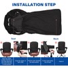 NeColorLife Office Chair Cover with Armrest Covers Stretchable Desk Chair