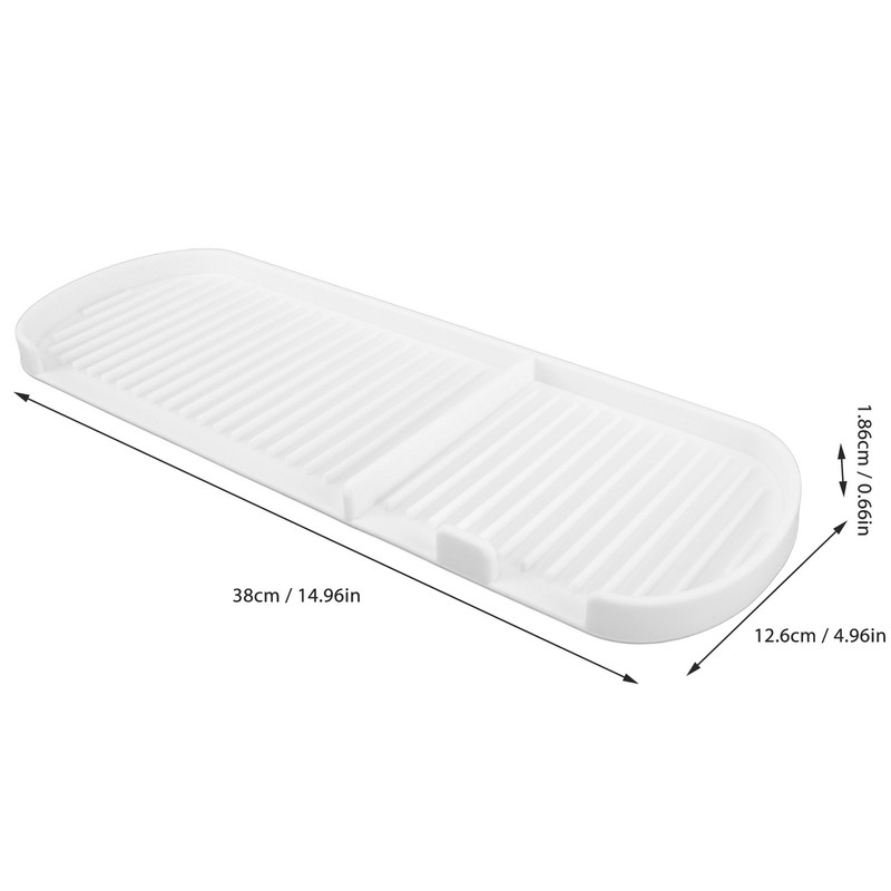 Counter Silicone Drainage Tray Food Grade Skid Resistance Frosted Bottom