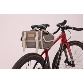 OSTRICH SP-731 Canvas Saddle Bag, Middle Gray, Size (H x W x D): 6.3 x 8.7 x 8.7 inches (160 x 220 x 220 mm), Capacity: 2.6 gal (6.8 L)