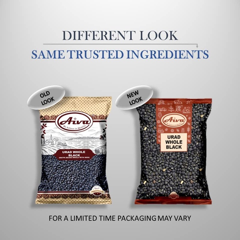 Aiva Urad Whole Black (Matpe Beans) 4 LB