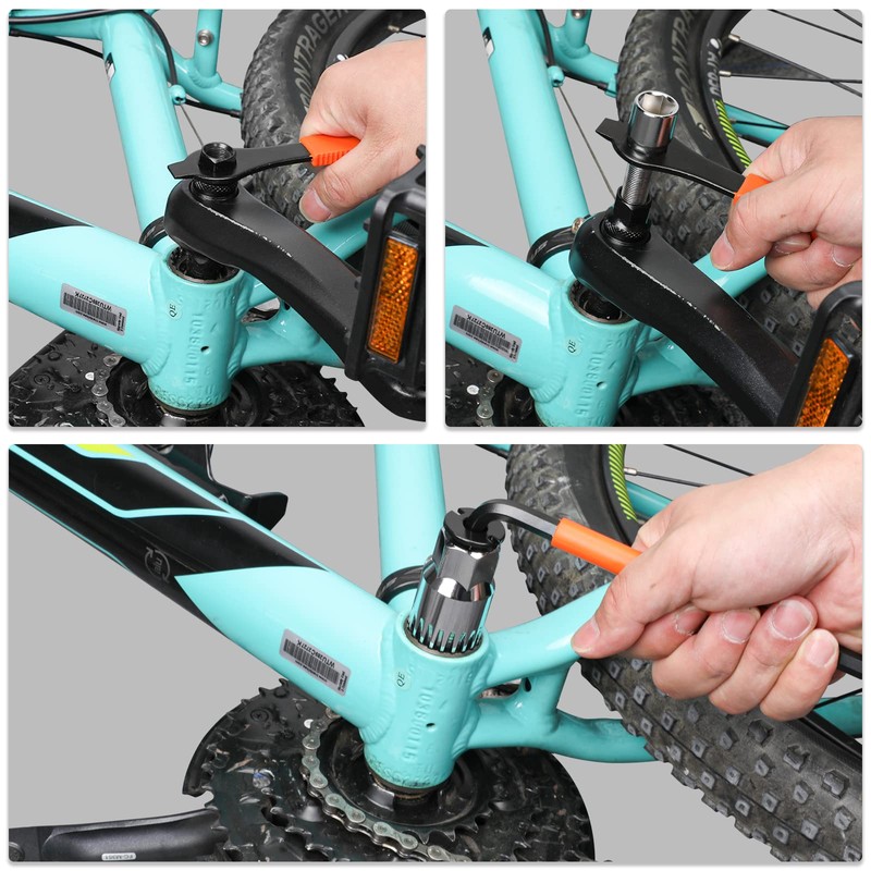 Oumers Crank Puller Tool for Bicycle, Bicycle Crank Puller +