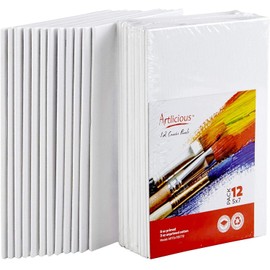 Artlicious Canvas Panels 48 Pack - 5 inch X 7 inch Super Value Pack- Artist Canvas Boards for Painting