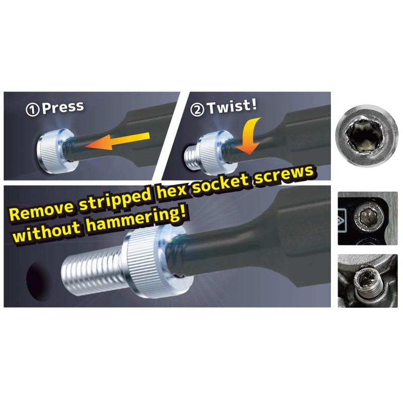 ENGINEER DWZ-05 Hex Socket Screw Extractor for The Quick &
