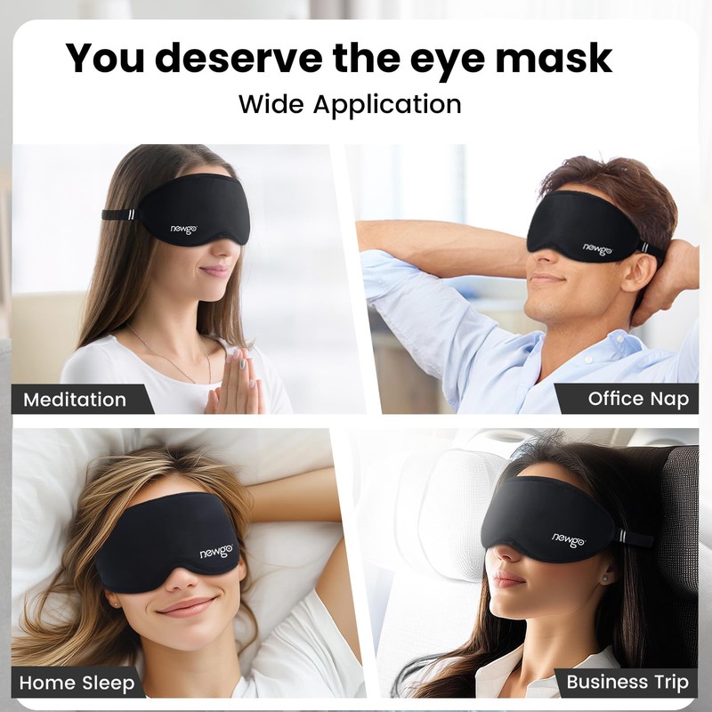 NEWGO Eye Mask Cooling Gel Cooling Mask Warm/Cold Therapy