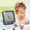 ALLOMN Shower Clock, Waterproof Shower Timer (Celsius/Fahrenheit), Humidity Display and