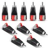 NuIth Speaker Wire Cable to Audio Male RCA Connector Adapter