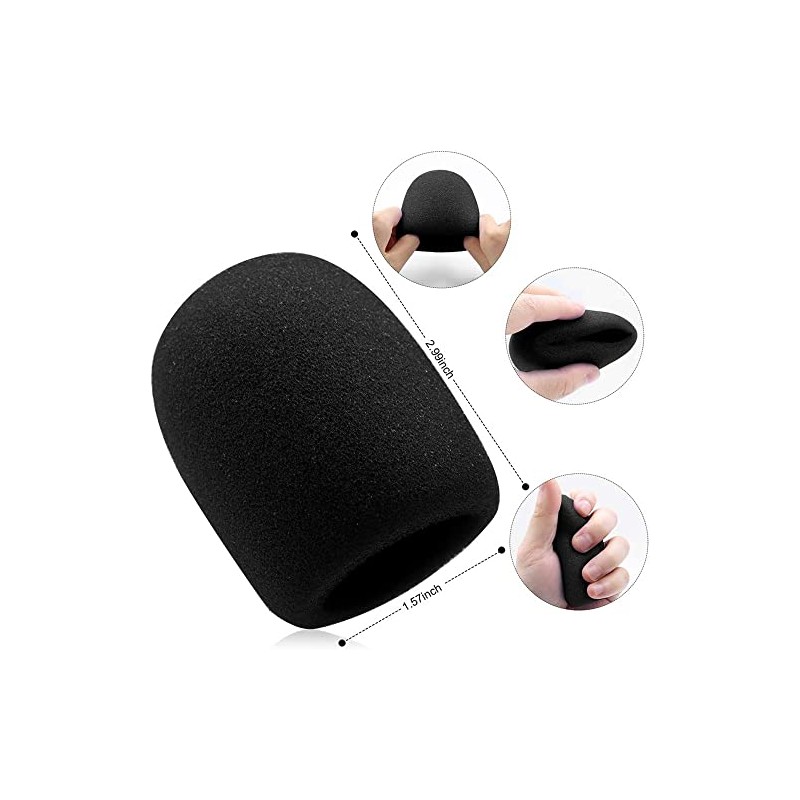 10 Pcs Fundas para Micrófono, Cubierta de Micrófono, Protector de