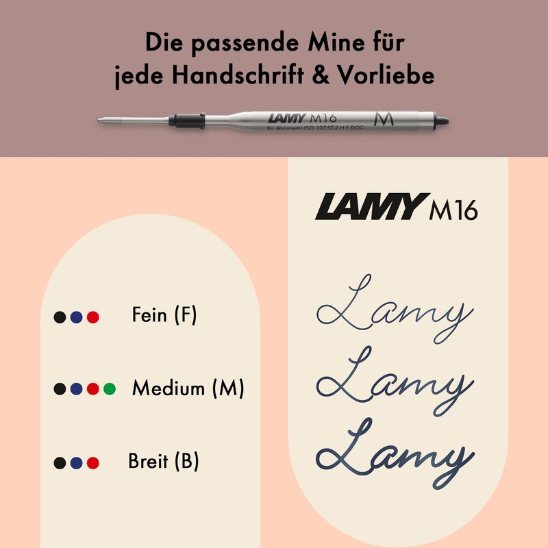Lamy noto Burgundy Ballpoint Pen - Puristic Ballpoint Pen with
