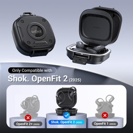 PROfezzion for Shokz OpenFit 2 Case Cover, Heavy Duty Hard Shell Case with Full Coverage and Secure Locking Latch for Shokz OpenFit 2 Open-Ear Headphones (Not for The OpenFit 2+, OpenFit 1, and Air)