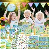 122PCS Insect Bug Party Favors Set, 50 Stickers, 12 Assemble