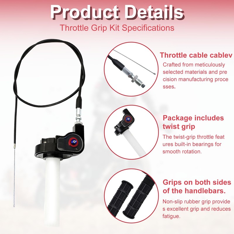 INNAL Quick Twister with Throttle Cable for 50/150/200/250 cc Motocross