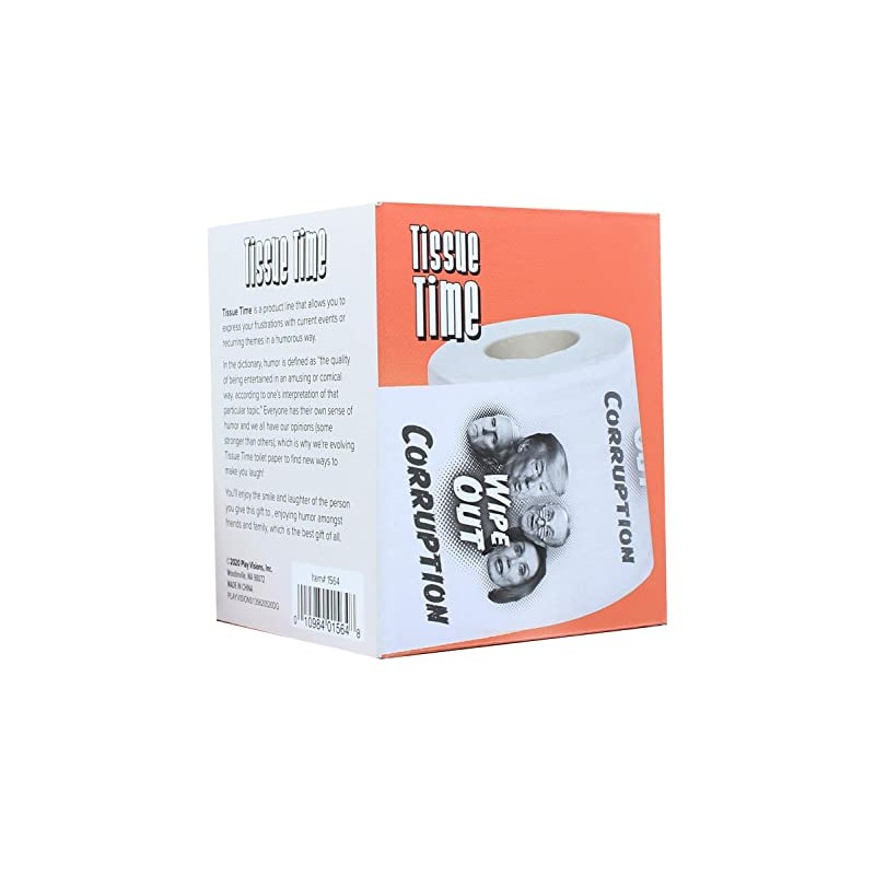 Play Visions Tissue Time Wipe Out Corruption Novelty Toilet Paper