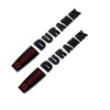 Duramax Badge Emblems 2-Piece in Black with Red for 2007-2020