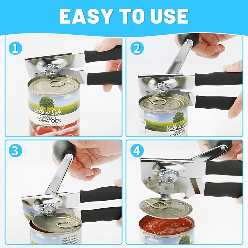 Ununpentium Smooth Edge Safety Cutter Manual Can Opener with Commercial