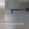 HarJue Shower Arm, Rain Shower Head Extension Extender, With Flange