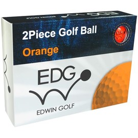 Edwin Golf EDBA-3775 Golf Balls, 1 Dozen (12 Piece), Orange
