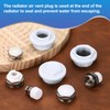 PATIKIL 1/2" BSP Male Thread Manual Radiator Air Vent Plugs,