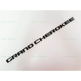 Jeep NEW 2PCS Kits Matte Black GRAND CHEROKEE 3D Letters Emblems Nameplate Jeep Badge