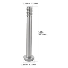 1-Pack Door Handle Privacy Pin Compatible with Emtek EMPP Closet and Hallway Doors, Stainless Steel Door Lock Pin Replacement for Interior Privacy Protection