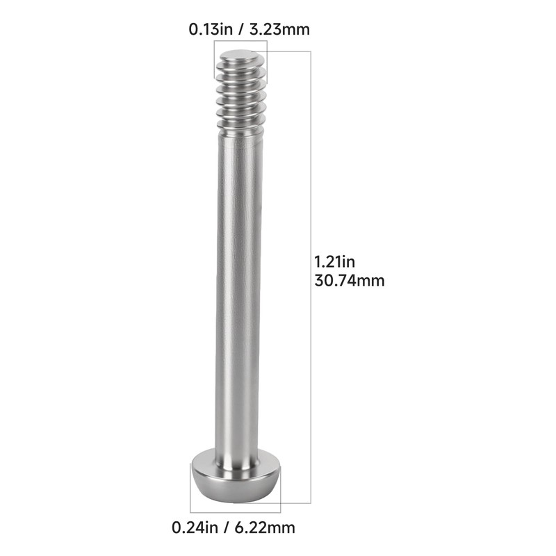 1-Pack Door Handle Privacy Pin Compatible with Emtek EMPP Closet