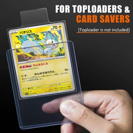 Tabbed Sleeves for Grading Submission, Pull Sleeves for Top Loaders and Card Savers